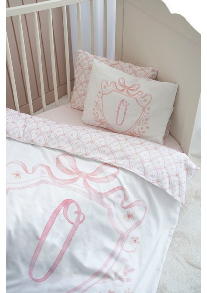 Harf Serisi O Harfi Bebek Nevresim Seti (100X150) - Noble Serie Pembe fırsatları