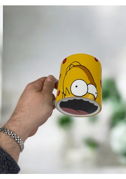 The Simpsons Full Baskılı Porselen Kupa Bardak