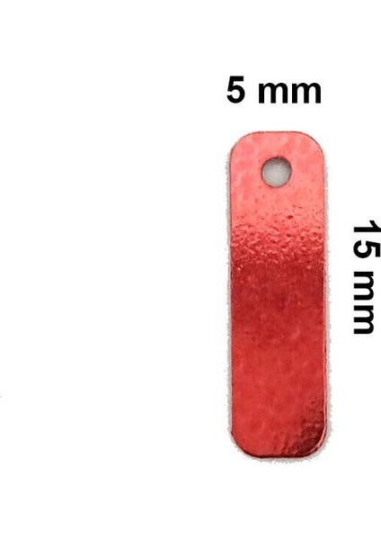 Kırmızı 15 X 5 Mm Dantel Oya Yazma Halhal Abiye Lazer Kesim Pul 600 Adet / 24 Gram fiyatları