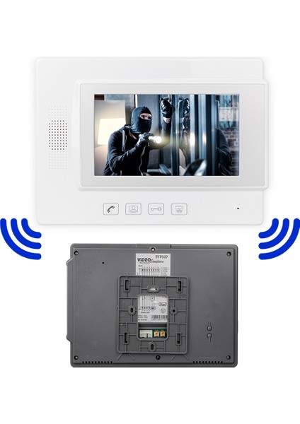 Powermaster TFT937 Görüntülü Bina Diafon Alıcı Sistemi (Çıta+Kablo Vermeyi Unutma)