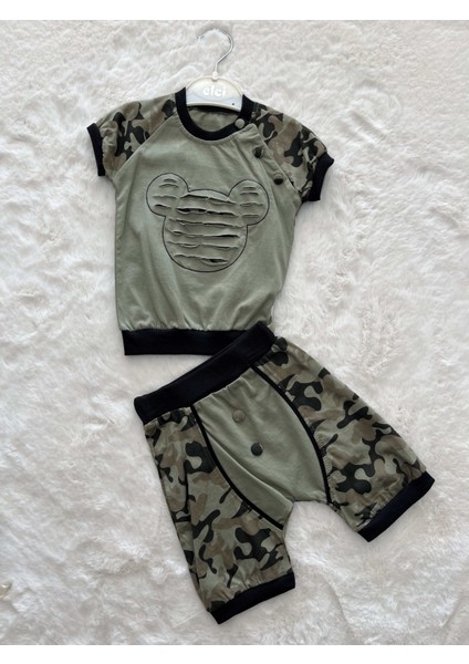 Kamuflaj İkili Şortlu Takım