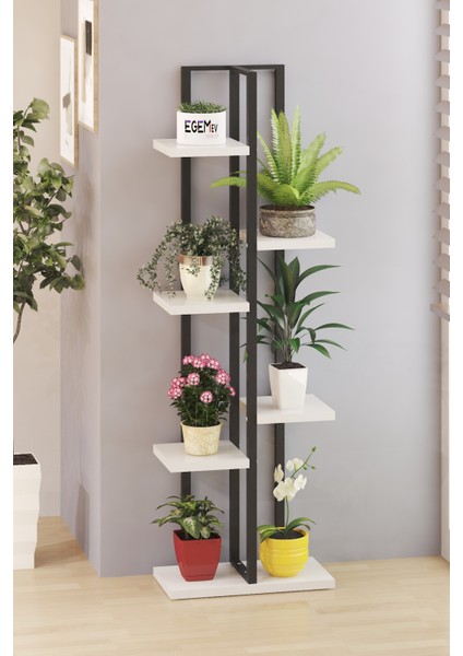 Saksılık Dekoratıf 7 Bölmeli Çicek Saksı Sıtandı Çok Katlı Dekoratif Çiçeklik fiyatları