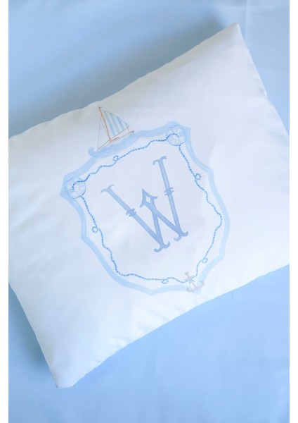 Harf Serisi W Harfi Park Yatak Nevresim Seti (80X120) - Noble Serie Mavi modelleri