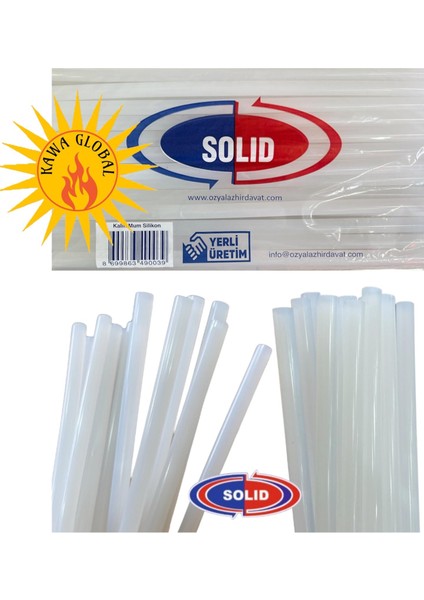 Sıcak Mum Silikon Kalın 1 kg Solid Original Hot Melt Glue Stick