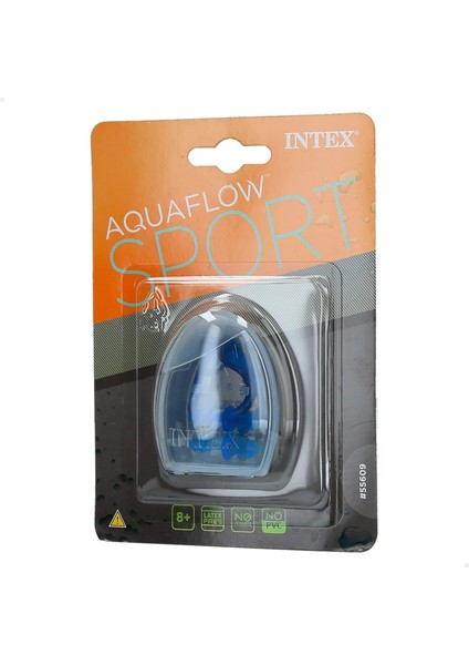 2'li Kulak Tıkacı ve Burun Klipsi Seti - Kulak Burun Tıkacı Silikon - Aqua Flow Ear Plug And Nose Clips - Deniz Kulak Tıkacı Burun Klipsi