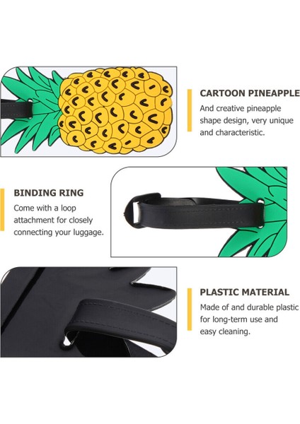 Ananas Bavul Etiketi - Ananas Valiz Etiketi - Çanta Etiketi - Bagaj Etiketi - Valiz Isimliği - Isimlik Etiket - Bavul Isimliği 1 Adet