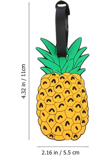 Ananas Bavul Etiketi - Ananas Valiz Etiketi - Çanta Etiketi - Bagaj Etiketi - Valiz Isimliği - Isimlik Etiket - Bavul Isimliği 1 Adet