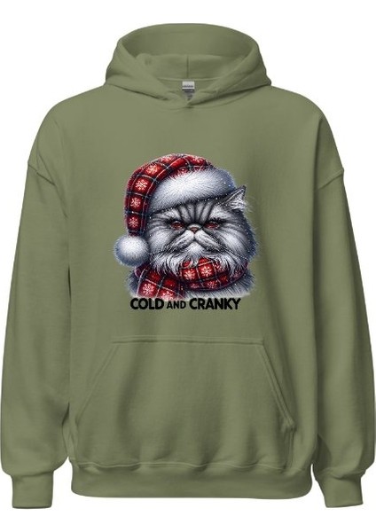 Cats Aold And Cranky - Kedi Hoodie Kapşonlu Sweatshirt indirimleri