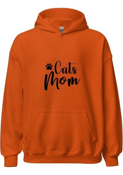 Cats Mom - Kedi Annesi Hoodie Kapşonlu Sweatshirt modelleri