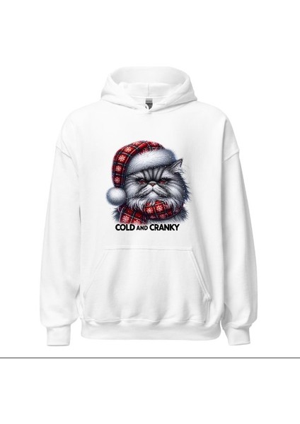 Cats Aold And Cranky - Kedi Hoodie Kapşonlu Sweatshirt
