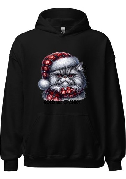 Cats Aold And Cranky - Kedi Hoodie Kapşonlu Sweatshirt fiyatları