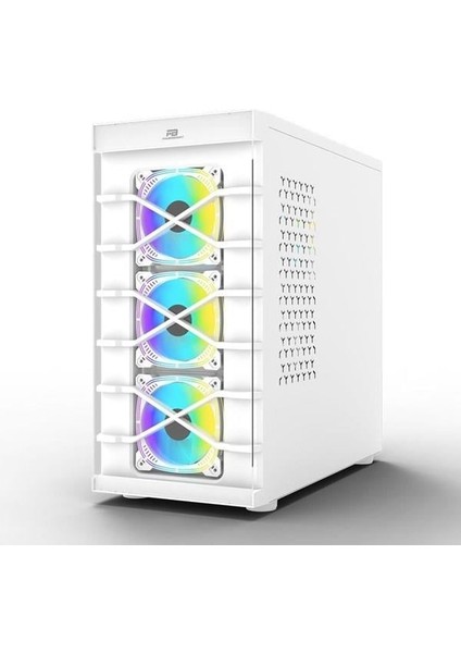 PB-GR222BW 7-Rgb Fanlı Gamıng Mıd-Tower Pc Kasası Beyaz