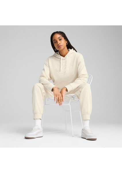 Ess Scrıpt Comfort Kadın Kapüşonlu Sweatshırt