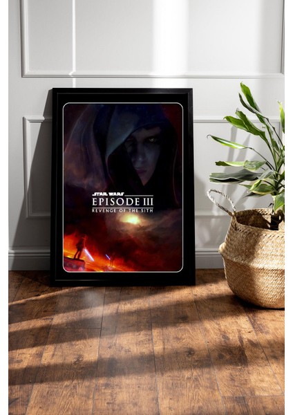 Star Wars 3 Çerçeveli Tablo - Uzay Savaşları Eski Nostalji Fim Posteri Tablo fiyatları
