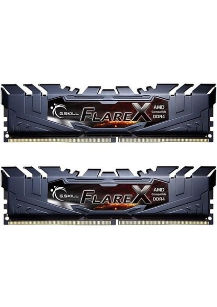 Gskıll 16GB (2x 8gb) Ddr4 3200MHZ CL16 Dual Kıt Pc Ram Flare x F4-3200C16D-16GFX (Amd Uyumlu)