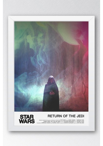 Star Wars Return Of The Jedi Çerçeveli Tablo - Uzay Savaşları Fim Posteri Tablo