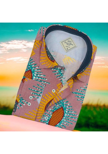 Pamuklu Uzun Kollu Erkek Gömlek (Slim Fit Kalıp)