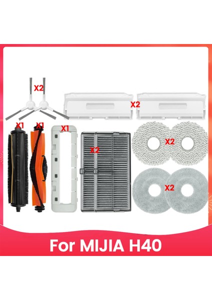 15 Adet Elektrikli Süpürge Parçaları Seti Xiaomi Mijia H40 Süpürme Robotu Elektrikli Süpürge Aksesuarları Yedek Parçaları (Yurt Dışından)