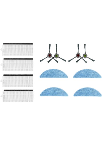 Ecovacs Yeedi K600/K700/K680 Süpürme Robotu Aksesuarları Temizleyici Parçaları Değişimi Için 12 Adet (Yurt Dışından)