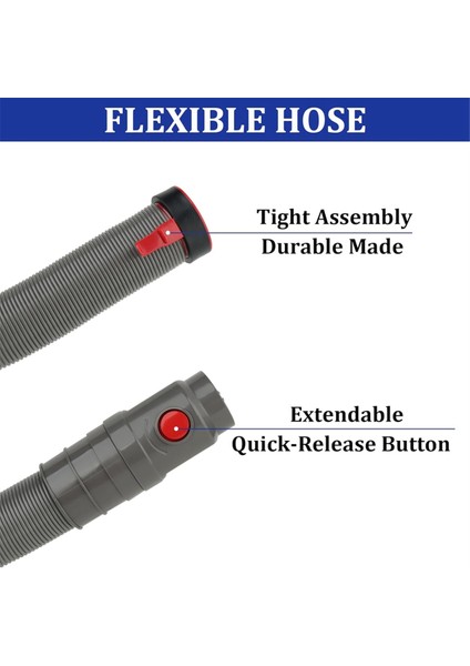 Dyson DC41 DC40 DC65 UP13 UP14 UP20 Elektrikli Süpürgeler Için Esnek Uzatma Hortumu Yedek Parçaları (Yurt Dışından) fırsatları
