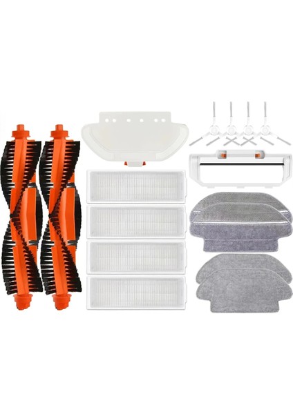 Xiaomi Robot Süpürge S10 S12 T12 B106GL/ Mop 2s XMSTJQR2S / 3c B106CN Parçalar Aksesuarlar Ana Yan Fırça Filtre Moplar (Yurt Dışından)