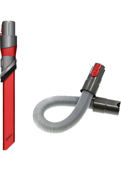 Dar Alan Fırçası Aleti + Dyson V7/V8/V10/V11/V12/V15 Elektrikli Süpürge Yedek Parçaları Için Uzatma Hortumu Garip Alan Aleti (Yurt Dışından)