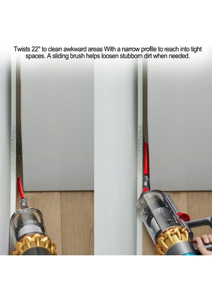 Dar Alan Fırçası Aleti + Dyson V7/V8/V10/V11/V12/V15 Elektrikli Süpürge Yedek Parçaları Için Uzatma Hortumu Garip Alan Aleti (Yurt Dışından)