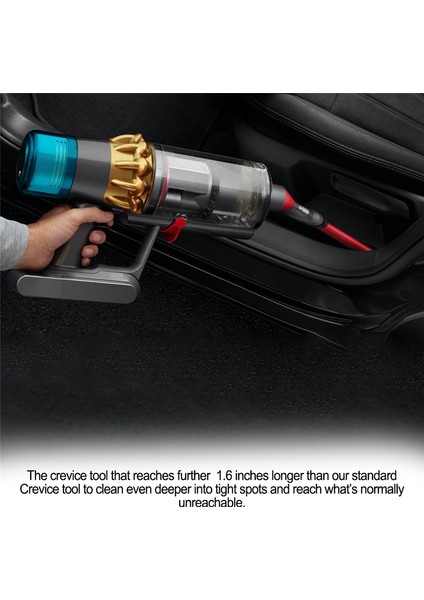 Dar Alan Fırçası Aleti + Dyson V7/V8/V10/V11/V12/V15 Elektrikli Süpürge Yedek Parçaları Için Uzatma Hortumu Garip Alan Aleti (Yurt Dışından)