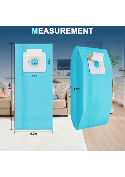 Riccar Dik Vakumlar 2000 4000 ve Vibrance Serisi 12'li Paket Için Uyumlu Mini Filtreli Vakum Torbaları (Yurt Dışından) fiyatları