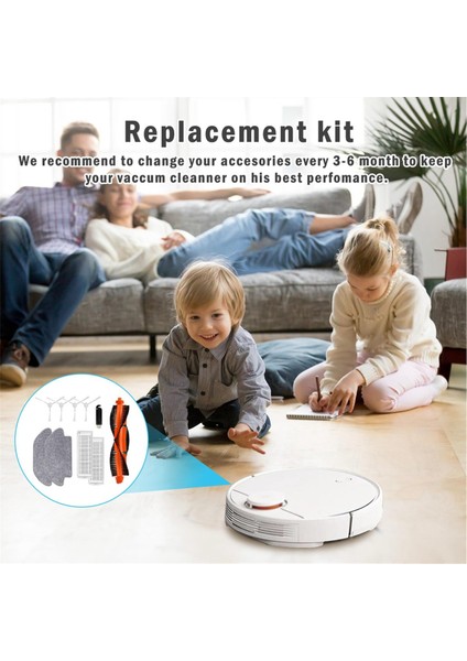 Xiaomi Robot Vakum-Paspas 2s/3c / Paspas P/mop Pro / XMSTJQR2S / STYTJ02YM, Hepa Filtre Mendilleri Için Yedek Aksesuarlar (Yurt Dışından) fırsatları