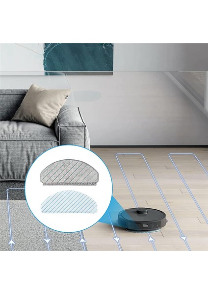 Ecovacs Deebot Ozmo T10/T10 Plus Robot Süpürge Aksesuarları Yedek Parçaları Için Silme Mop Bezi Pedleri (Yurt Dışından) fırsatları
