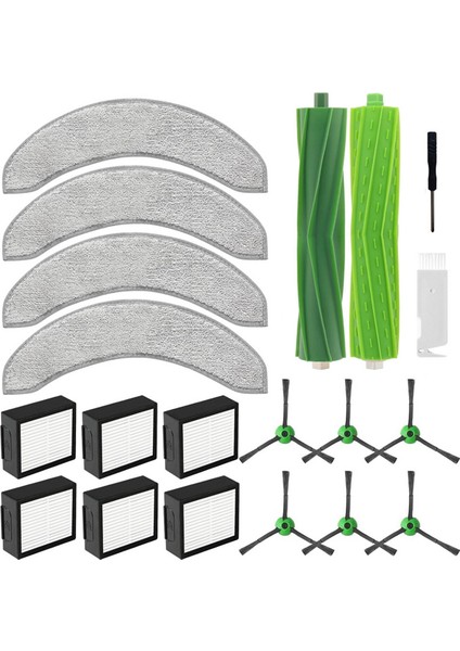Irobot Roomba Combo J7+J9+ Ana Yan Fırça Hepa Filtre Paspas Bezi Aksesuarları Için Yedek Parçalar (Yurt Dışından)