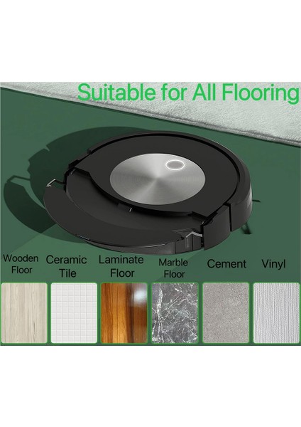 4 Adet Yedek Paspas Pedleri Irobot Roomba Combo J7 J7 + Robot Vakum Aksesuarları Parçaları (Yurt Dışından)