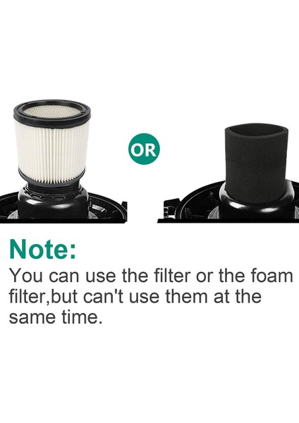 90350 Filtre Kartuşu ve 90585 Köpük Filtre, Shop-Vac 5 Galon ve Üzeri Islak Kuru Elektrikli Süpürgelere Uyumlu, Parça 90304 ile Uyumlu (Yurt Dışından) fiyatları