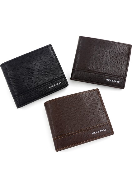 Erkek Kısa Cüzdan Moda Iki Katlı Para Cüzdanı Büyük Kapasiteli Çoklu Kart Yuvası Erkek Cüzdanı (Yurt Dışından) modelleri