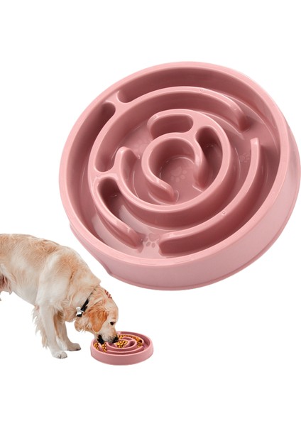 Köpekler ve Kediler Için Yavaş Yemek Kasesi Pet Dökülme ve Boğulma Önleyici (Yurt Dışından)