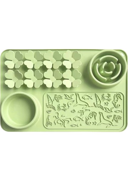 Yavaş Yemek Kasesi Pet Yavaş Yemek Tepsisi Boğulma Önleyici Yavaş Yemek (Yurt Dışından)