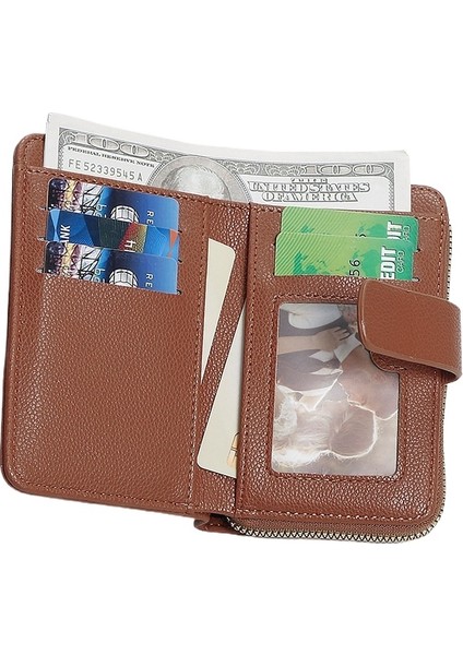 Bayanlar Orta Boy Cüzdan, Basit Askıklı El Çantası, Çok Kart Yuvası, Büyük Kapasiteli Bozuk Para Cüzdanı (Yurt Dışından) modelleri