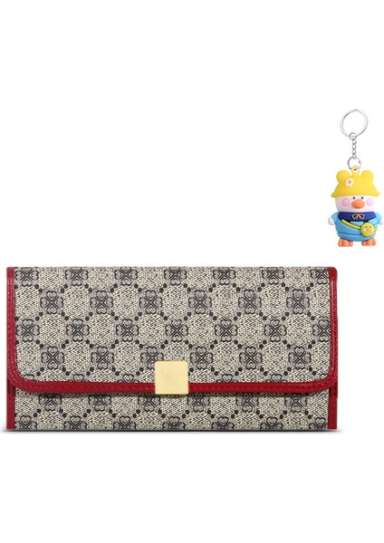 Bayan Clutch Cüzdan Kadın Uzun Fermuarlı Büyük Kapasiteli Cüzdan Cep Telefonu Çantası (Yurt Dışından)