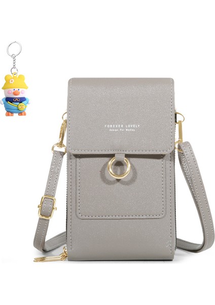 Dokunmatik Ekranlı Cep Telefonu Çantası Kadın Dikey Crossbody Çantası Cep Telefonu Çantası Çok Fonksiyonlu (Yurt Dışından)