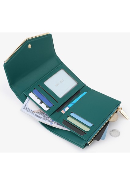 Moda Bayan Cüzdan Çoklu Kart Yuvası Bayanlar Clutch Kart Tutucu (Yurt Dışından)