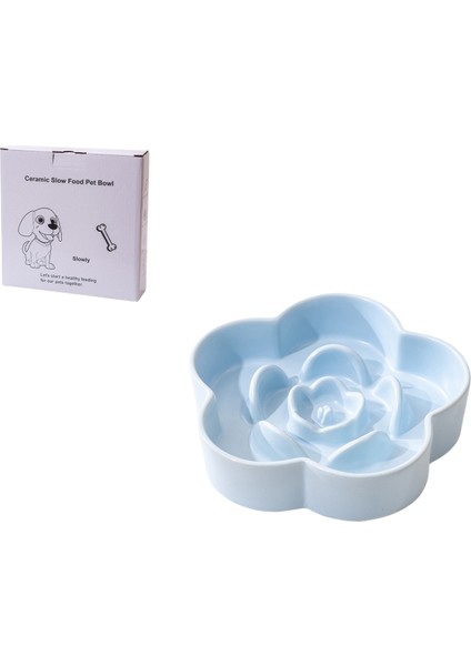 Kaymaz Paspaslı, Boğulma ve Sıçrama Önleyici Pet Yavaş Yemek Kabı (Yurt Dışından)