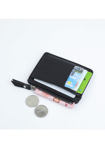 Kart Tutucu Kadın Fermuarlı Çoklu Kart Yuvası Kadın Kart Tutucu Para Cüzdanı Ultra Ince Cüzdan Kadın (Yurt Dışından) modelleri