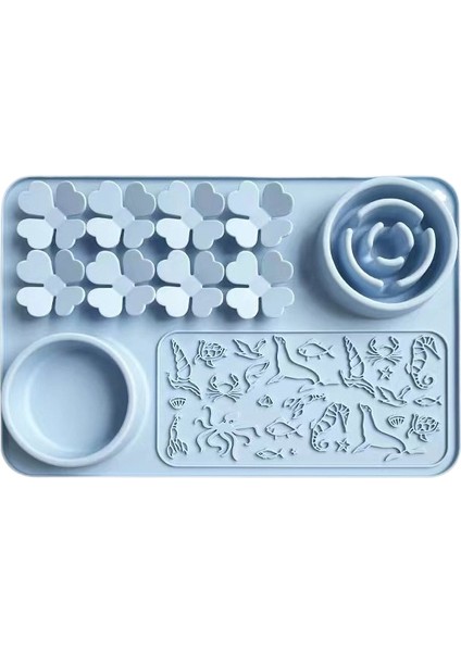 Yavaş Yemek Kasesi Pet Yavaş Yemek Tepsisi Boğulma Önleyici Yavaş Yemek (Yurt Dışından)