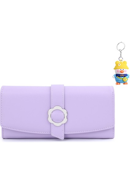 Büyük Üç Katlı Uzun Kadın Cüzdan Moda Uzun Cüzdan Kart Tutucu (Yurt Dışından)