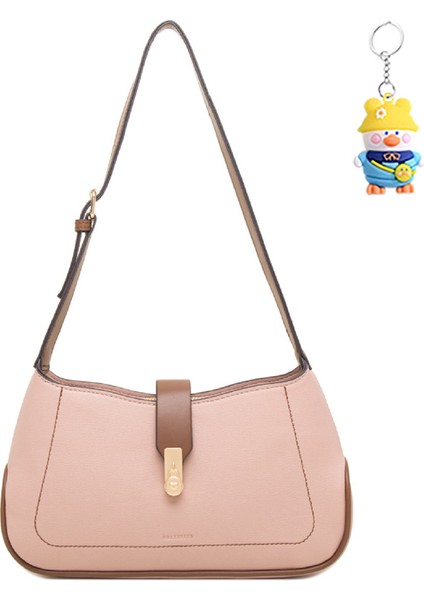 Omuz Çantası Kadın Büyük Kapasiteli Toka Flip Moda Çok Yönlü Crossbody Çanta (Yurt Dışından)