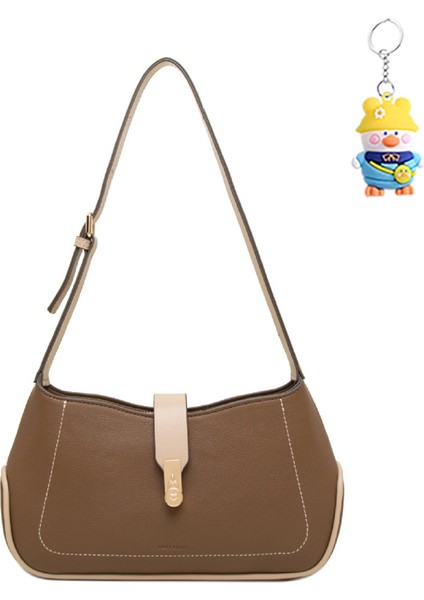 Omuz Çantası Kadın Büyük Kapasiteli Toka Flip Moda Çok Yönlü Crossbody Çanta (Yurt Dışından)