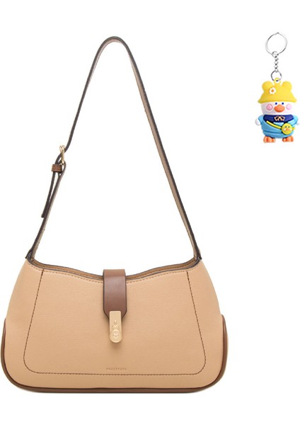 Omuz Çantası Kadın Büyük Kapasiteli Toka Flip Moda Çok Yönlü Crossbody Çanta (Yurt Dışından)