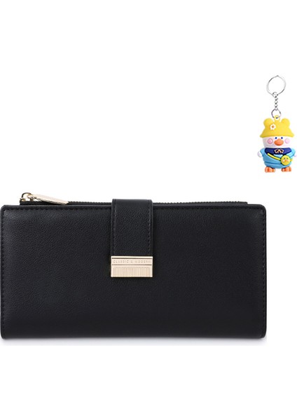 Manyetik Toka Kadın Cüzdan Depolama Cüzdanı Çoklu Kart Yuvası Kart Tutucu (Yurt Dışından)