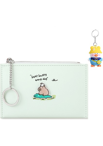 Kapibala Kız Sevimli Kart Tutucu Karikatür Anime Capybara Mini Taşınabilir Para Cüzdanı Kart Tutucu (Yurt Dışından)
